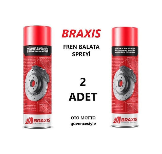 OTO MOTTO Braxıs Fren Balata Spreyi Braxis 500 ML 2 Adet