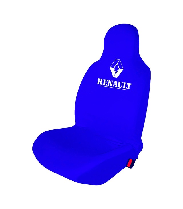 Renault Oto Koltuk Kılıfı Koruyucu Penye Servis Kılıfı Mavi