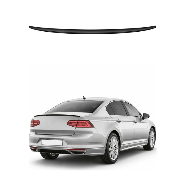 Vw Passat B8 2015-2022 Arası Uyumlu Araca Özel Bagaj Spoileri Piano Siyah 1 Parça