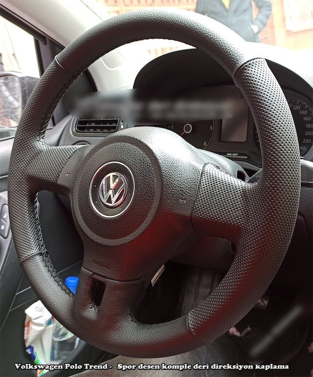 Volkswagen Polo Trend Araca Özel Direksiyon Kılıfı Siyah