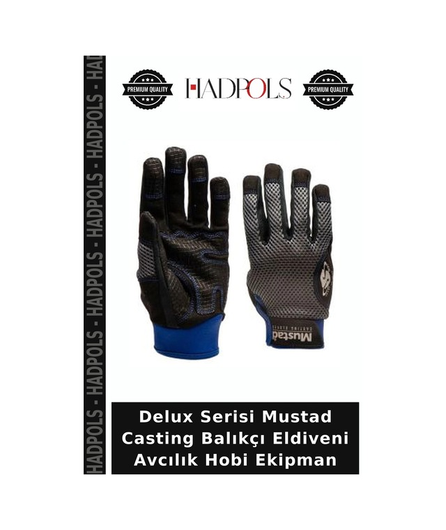 Hadpols Delux Serisi Mustad Casting Balıkçı Eldiveni Avcılık Hobi Ekipman Çok Renkli