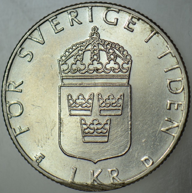 İsveç 1 Kron 1989.