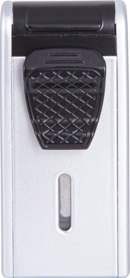 Çift Torch Pürmüz Gümüş Metal Puro Çakmağı - Tr7921