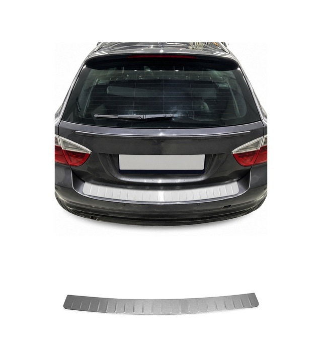 Vw Golf Iv Hatchback 1997-2006 Uyumlu Krom Arka Tampon Eşiği Paslanmaz Çelik Taşlı Mat