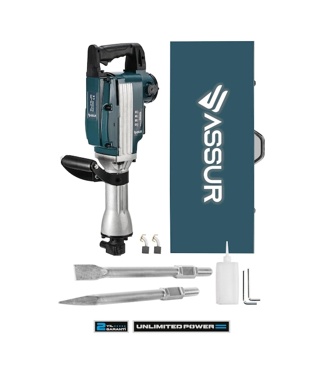 Assur Büyük Tip Kırıcı Hilti KaVrama Kollu 16 Kg 3 Metre Kablolu Çantalı 65mm - 1789