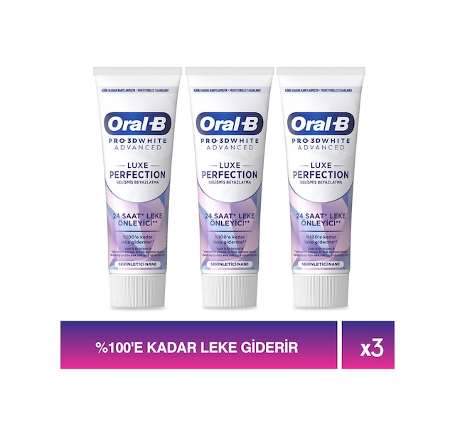 Pro 3d White Advanced Luxe Perfection Diş Macunu 75 Ml X 3