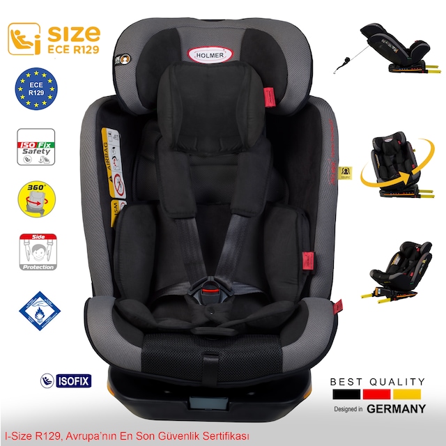 Holmer Kids Maxi Protect Aero 3D 360° Dönebilir Isofix 0 - 36 KG Oto Koltuğu