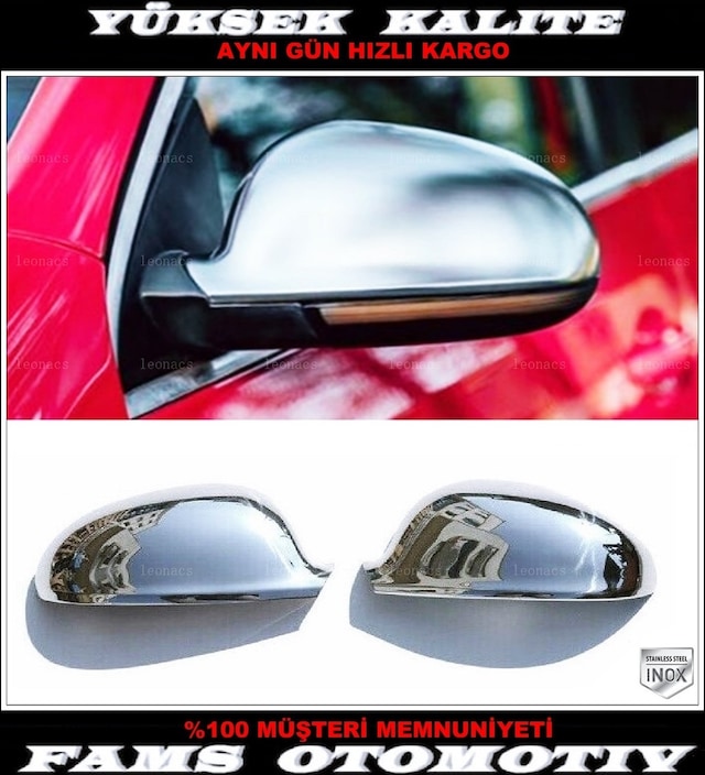 Vw Jetta Krom Ayna Kapağı 2 Prç. 2005-2010 P. Çelik