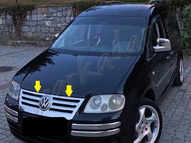 Markadan Vw Caddy Krom Ön Panjur Formlu 2004-2010 Paslanmaz Çelik