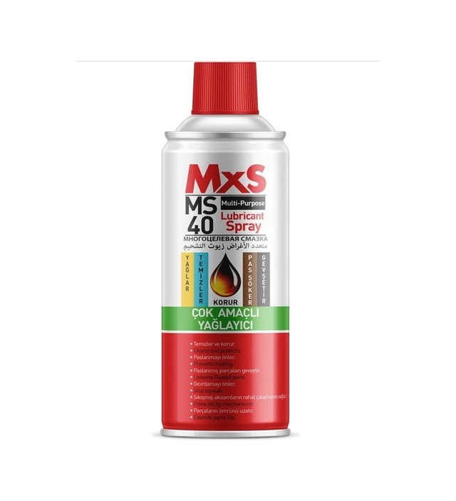 Hsgl Mxs Ms40 Çok Amaçlı Pas Sökücü Yağlayıcı Ve Koruyucu Bakım Spreyi 400 Ml