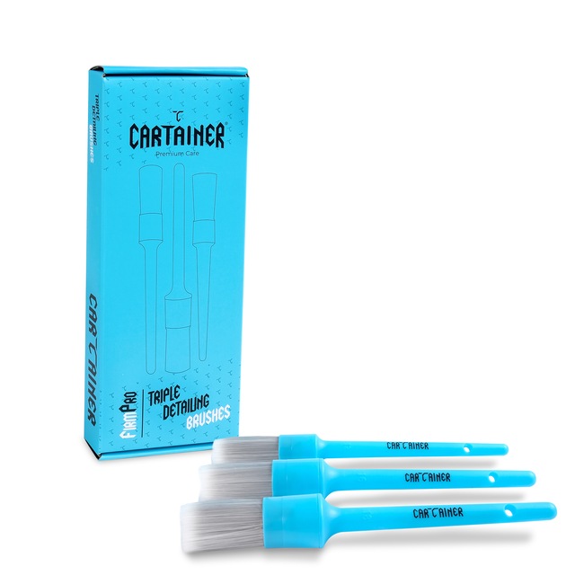 Cartainer 3 Lü Sentetik Orta Sert Detay Fırçası Seti