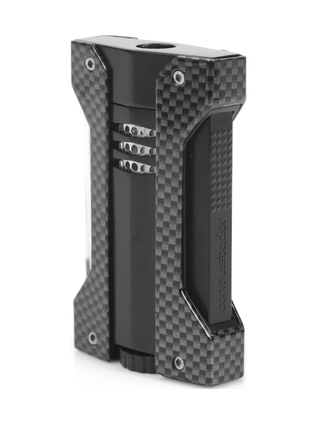 Conquistador Tek Torch Pürmüz Karbon Siyah Defi Extreme Dizayn Metal Puro Çakmağı Cnq-023