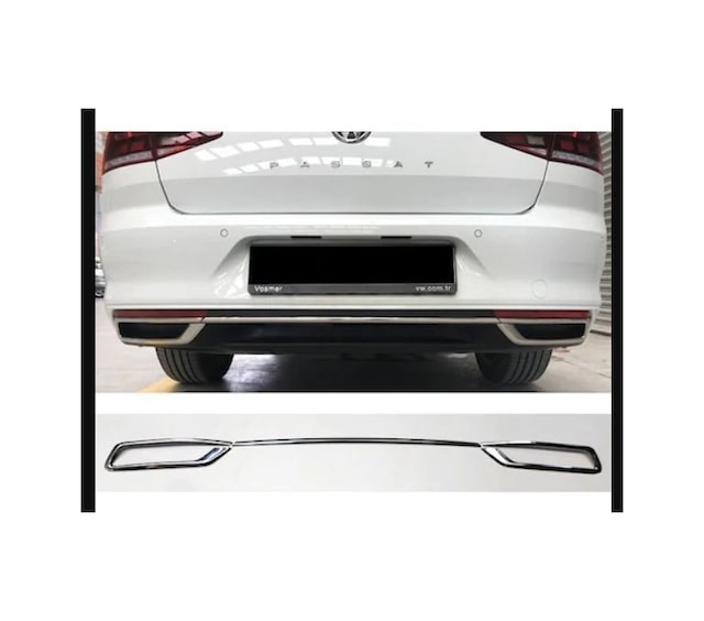 Passat B8.5 Krom Difüzör 3 Prç 2019 -2021 Uyumlu