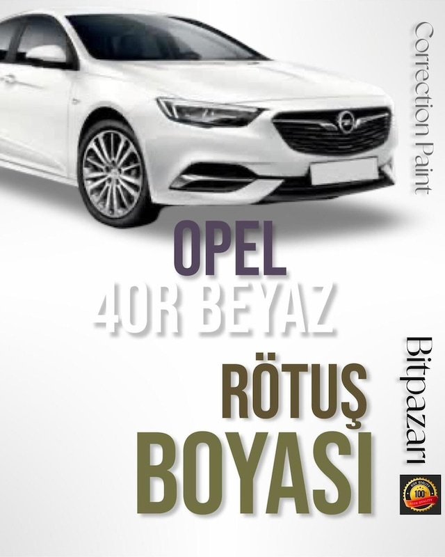 Opel Insıgnıa - Rutüş Boyası - Olimpik Beyaz - Otomobil Taş Izi Ve Çizik - 20ml