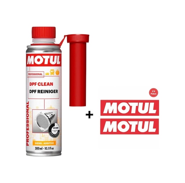 Motul DPF Dizel Partekül Temizleyici 300ml & 2'li Motul Sticker