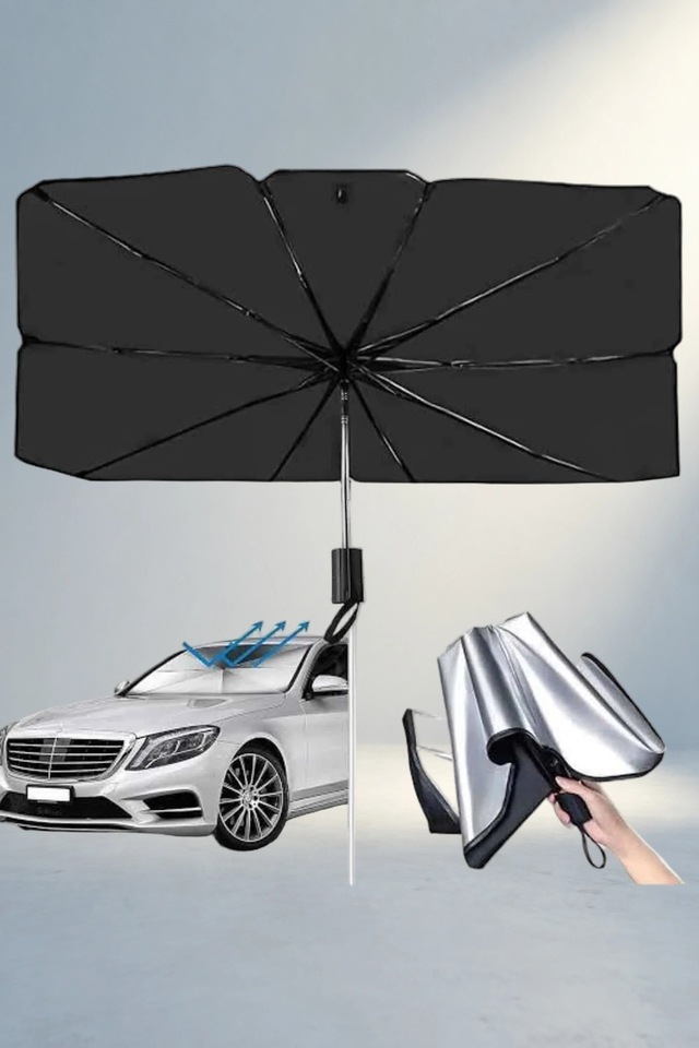 Ergonomik Katlanabilir Oto Şemsiye 125x65 Cm Uv Koruma