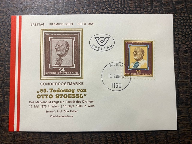 Österreich Fdc Avusturya 1986 Özel Pullu İlkgün Zarfı Teşhir Ürün