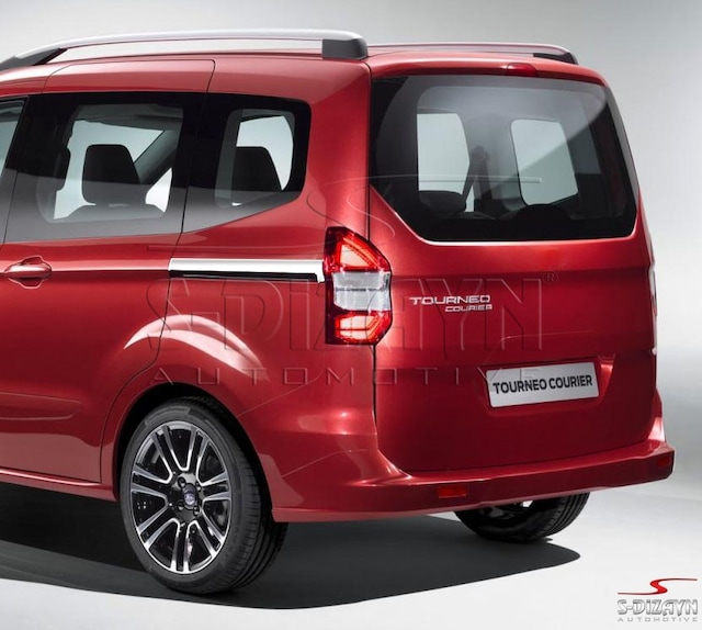 S-Dizayn Ford Courier Krom Sürgülü Kapı Çıta 2 Prç 2014 Üzeri