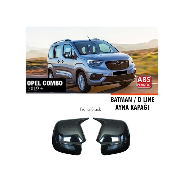 Opel Combo Batman Yarasa Ayna Kapağı Piano Black 2019+