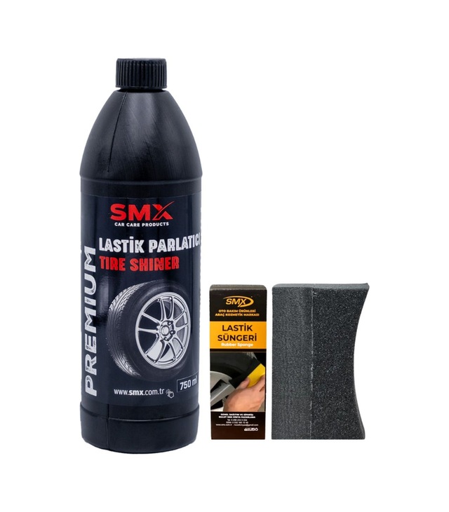 Lastik Parlatıcı 750 Ml Ve Lastik Parlatma Süngeri