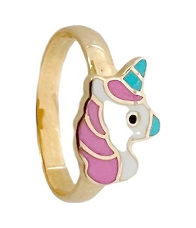 Unicorn Model Çocuk Altın Yüzük