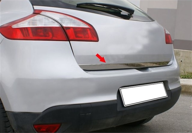 Woc Chrome Renault Megane 3 Hb Krom Bagaj Alt Çıta 2010-2016 Paslanmaz Çelik