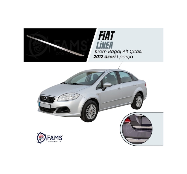 Fiat Linea Krom Bagaj Alt Çıtası 2012 Üzeri P. Çelik N11.5087