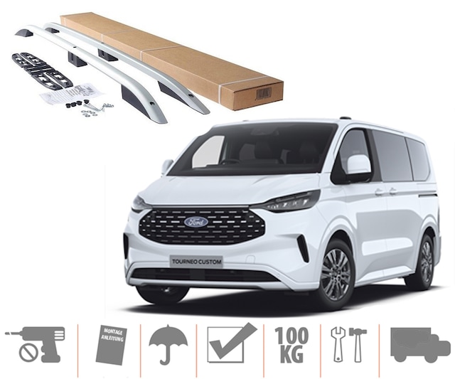 Frd Custom Uzun Maxi Üst Port Bagaj Tavan Çıtası Gri 2024 Sonrası