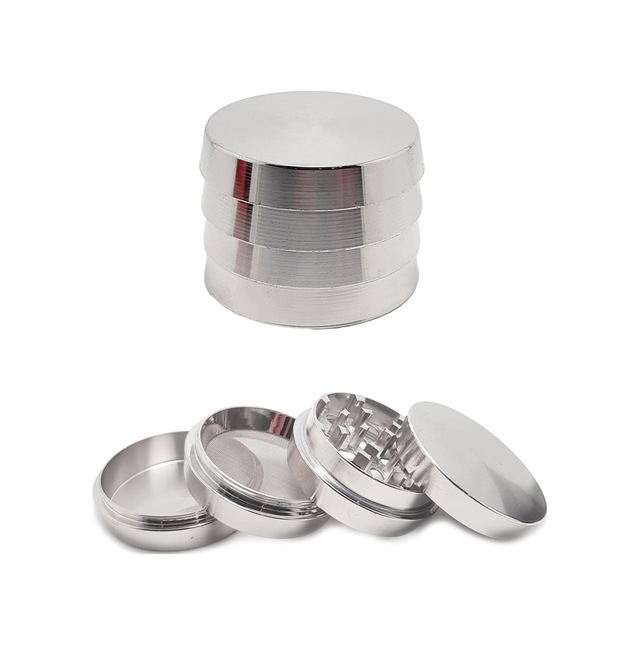 Silver 52mm. Tütün Baharat Herbal Öğütücüsü Parçalayıcı Rb84slv