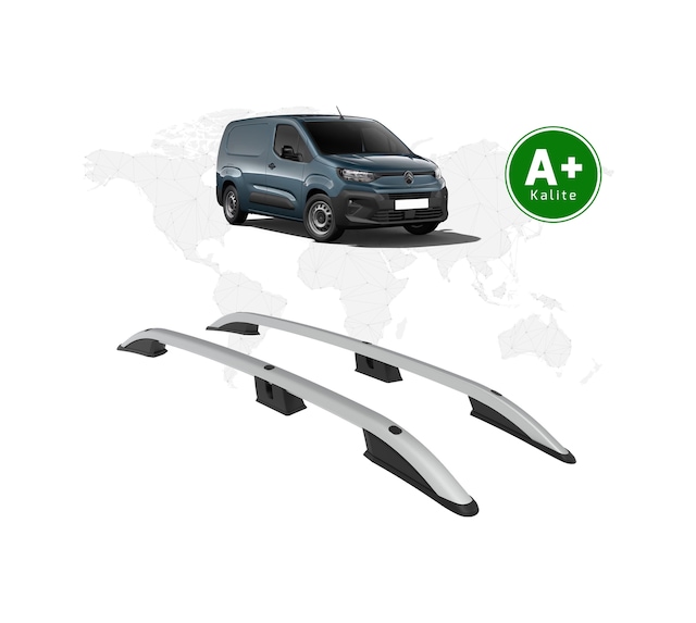 Citroen Berlingo Panelvan Tavan Çıtası Uzun Şasi 2024 Model Ve Sonrası Gri