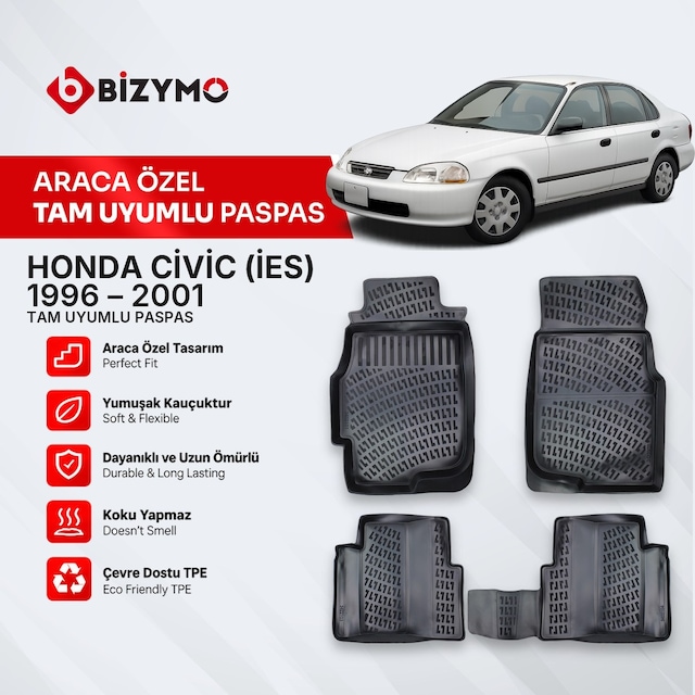 Honda Civic Sedan Ies 1996-2001 3D Paspas Takımı Bizymo