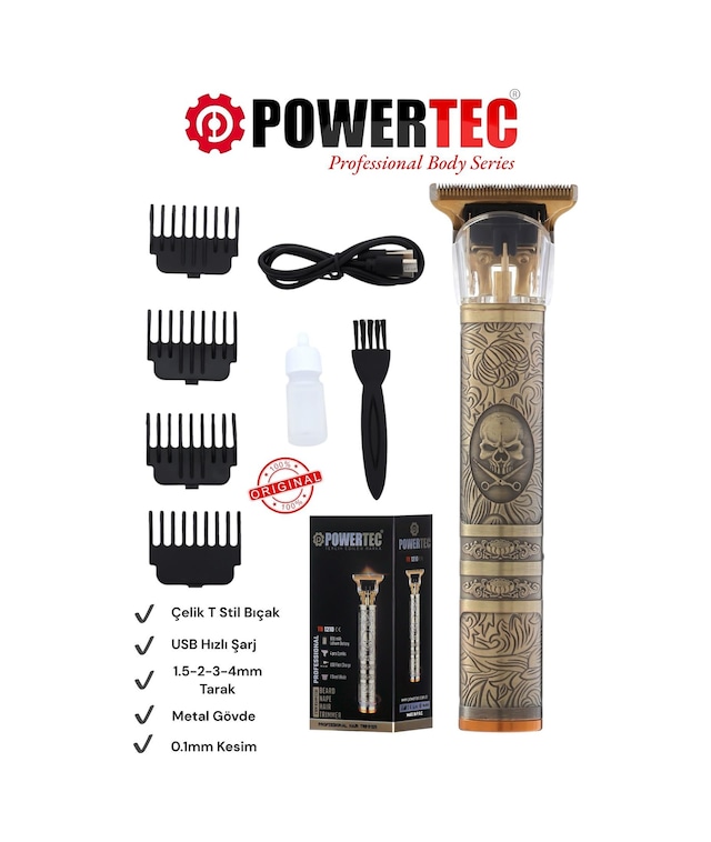 Powertec TR-1210 Sakal Ense Tıraş Makinesi