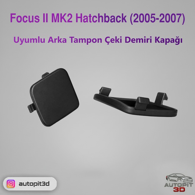 Focus Iı Mk2 Hatchback 2005-2007 Uyumlu Arka Tampon Çeki Demiri Kapağı