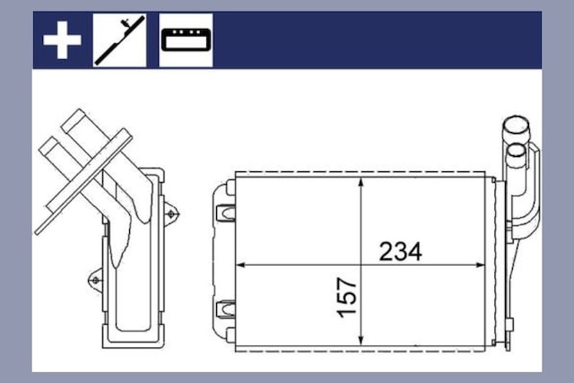 Kalorifer - 516 - Radyatörü Mgn I-clıo - Dpmıx-hb - I-r19 234x157x42
