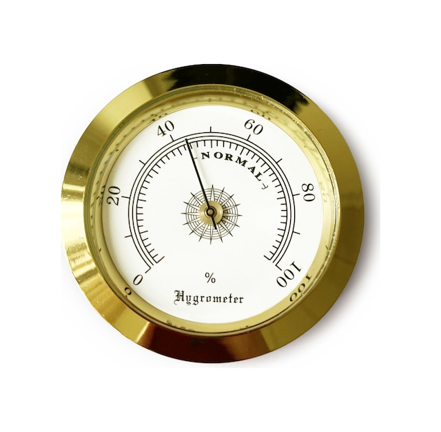 Analog Higrometre Nem Ölçer Humidor Puro Kutusu için Metal Çerçev N11.1836