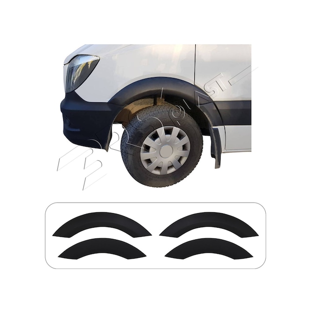 Mercedes Sprinter W906 Uyumlu 2006-2017 Düz Çamurluk Dodik 4 Parça