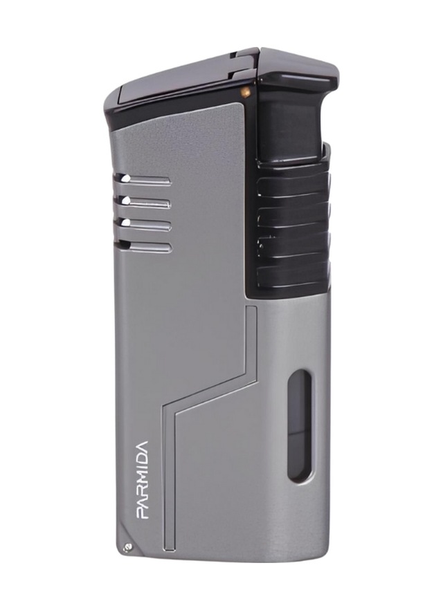 Parmida 3 Torch Pürmüz Gunmetal-siyah Metal Puro Çakmağı - Tr8353