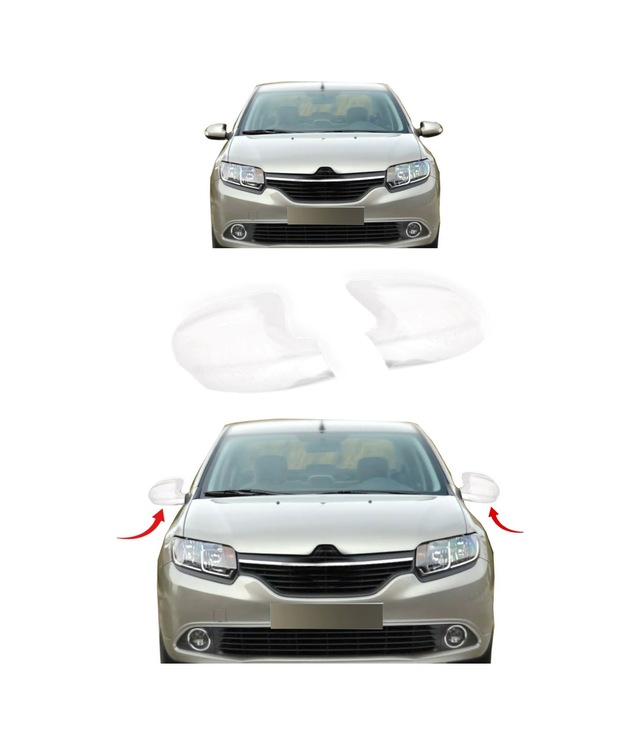 Renault Symbol Uyumlu 2013 Ve Üzeri Ayna Kapağı 2 Parça Abs Krom Kaplama
