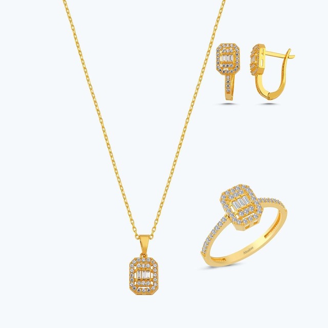 Altınbaş 22 Ayar Altın Üçlü Baget Set Butk0001-25938-set