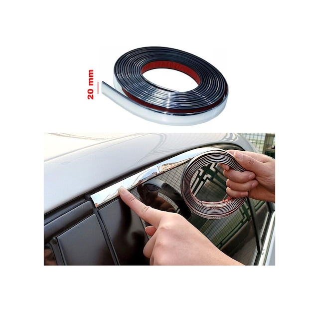 Carmind 20mm Dekoratif Nikelajlı Şerit Çıta 2 metre