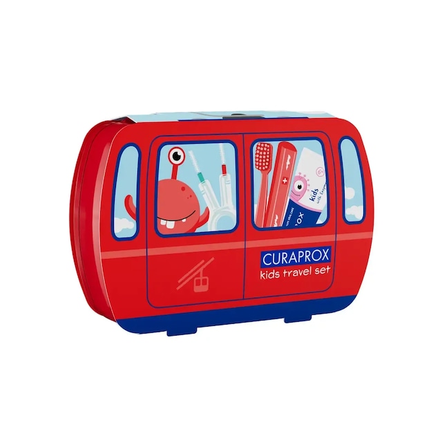 Curaprox Çocuk Seyahat Seti Kırmızı