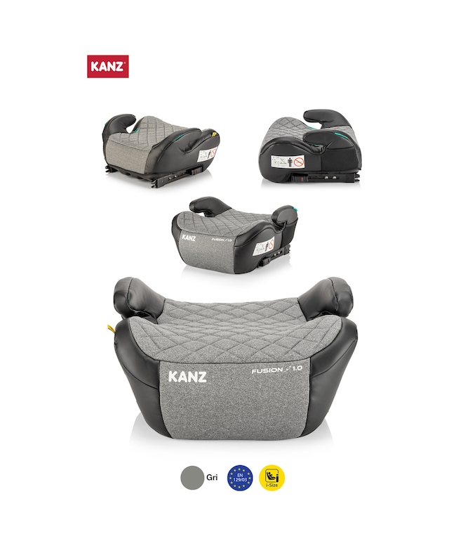 Kanz Fusion Emniyet Kemeri İle Kullanılabilen İsofixli Oto Koltuğu Yükselticisi