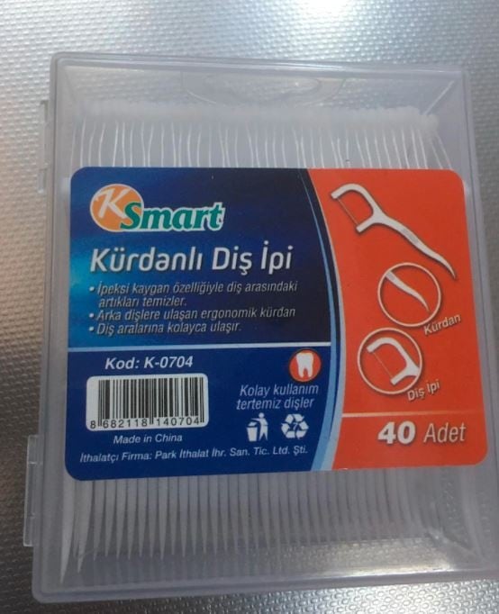 K Smart K-0704 Kürdanlı Diş İpi 40'lı