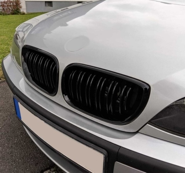Bmw 3 Serisi E46 Sedan M3 Böbrek 2002 2005 Parlak Siyah