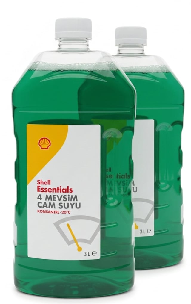 Shell 4 Mevsim Cam Suyu -20c 3 Lt 2 Adet