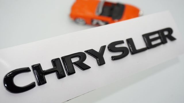 Dk Tuning Chrysler Bagaj Siyah Yazı Logo Arma Yazı 300c İle Uyumlu Bagaj Arma