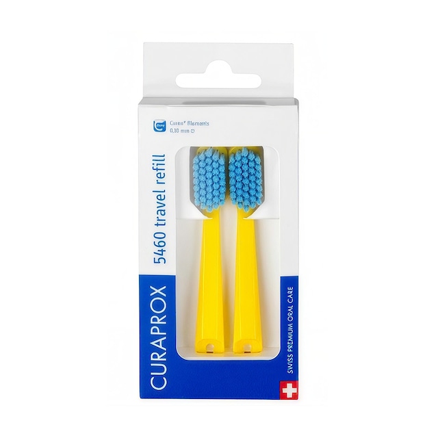 Curaprox Be You Travel Set Yedek 5460 Diş Fırçası Başlığı 2 Li Paket - Sarı