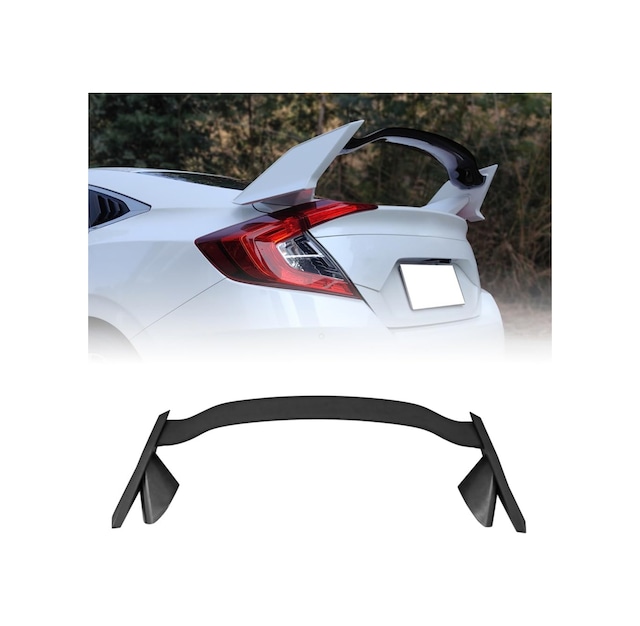 Honda Civic Fc5 Typer Spoiler 2016-2021 Sedan Uyumlu Boyasız Bagaj Üstü İthal Spoiler