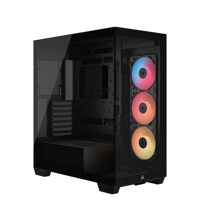 Corsair 3500X RS-R FAN CC-9011322-WW Mid Tower E-ATX 3x120mm Fans ARGB Black Tempered Glass