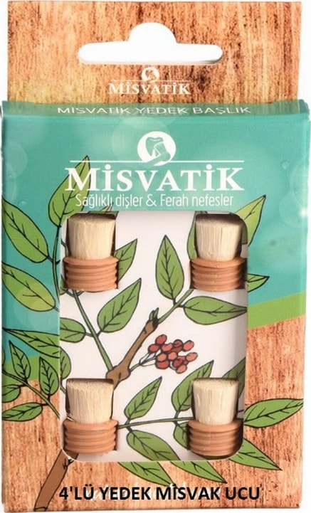Misvatik 4'lü Misvak Diş Fırçası Yedek Başlığı